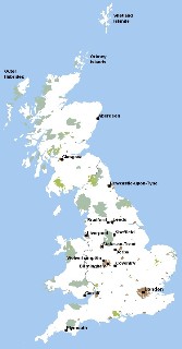map of the UK